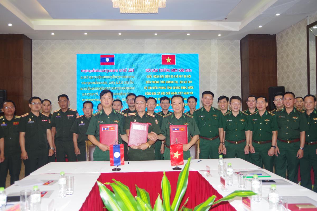 BĐBP Quảng Bình, Quảng Trị hội đàm thường niên năm 2024 với Bộ Chỉ huy Quân sự tỉnh Savannakhet, Lào