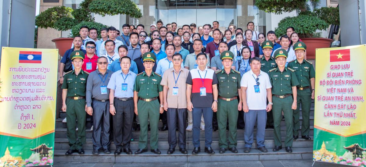 Đoàn sĩ quan trẻ Việt Nam và sĩ quan trẻ An ninh, Cảnh sát Lào bắt đầu các hoạt động tại thành phố Quy Nhơn, tỉnh Bình Định