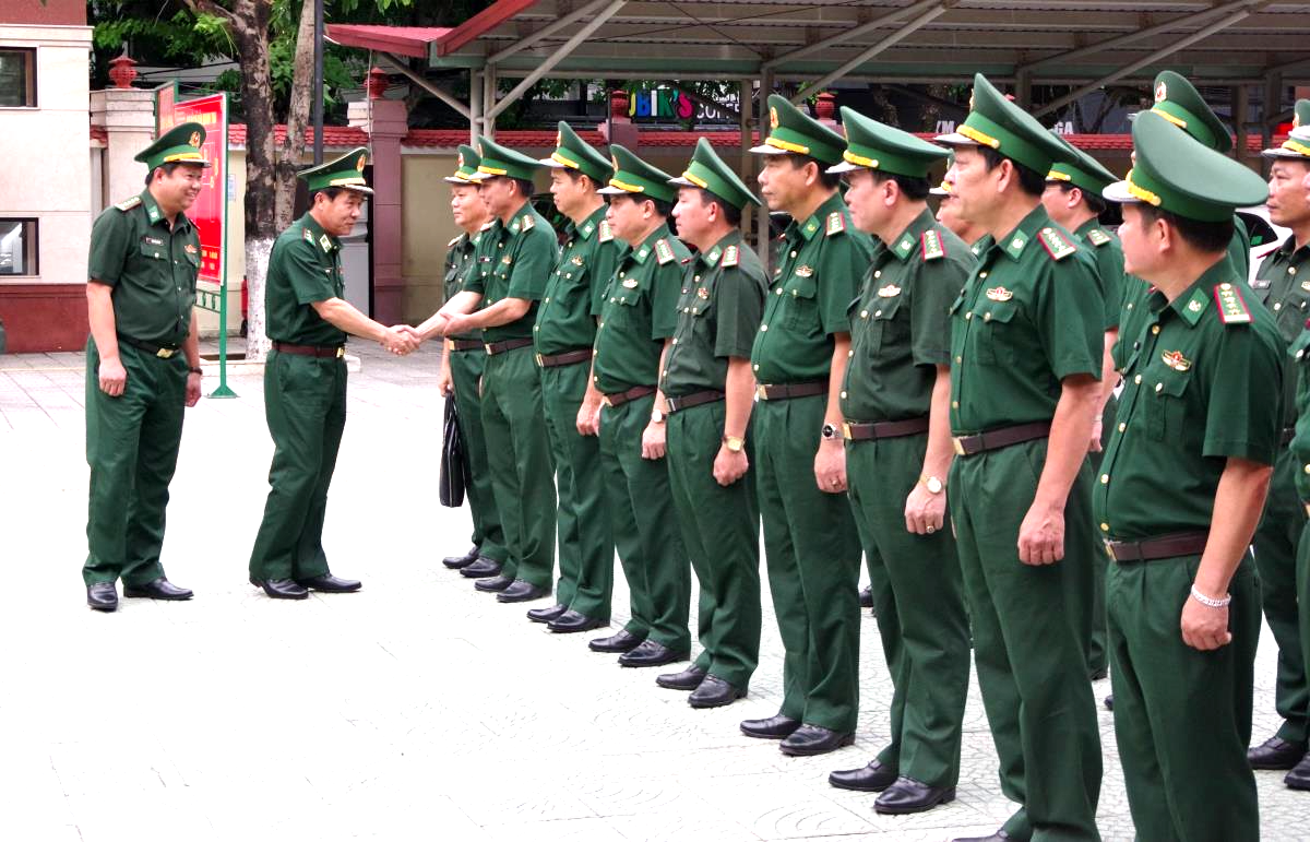 Trung tướng Lê Đức Thái thăm và làm việc tại Bộ Chỉ huy BĐBP thành phố Đà Nẵng