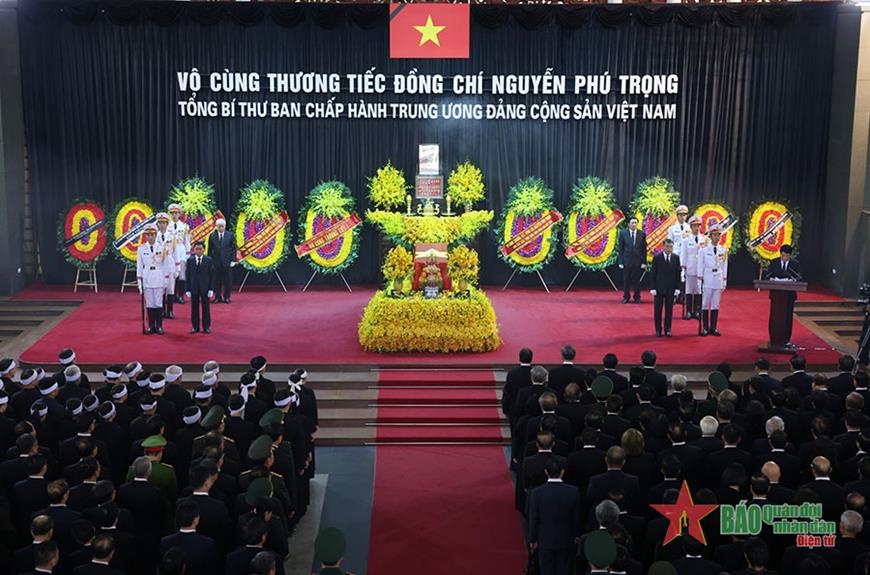 Vĩnh biệt Tổng Bí thư Nguyễn Phú Trọng - nhà lãnh đạo tài năng, mẫu mực của Đảng, người học trò xuất sắc của Chủ tịch Hồ Chí Minh