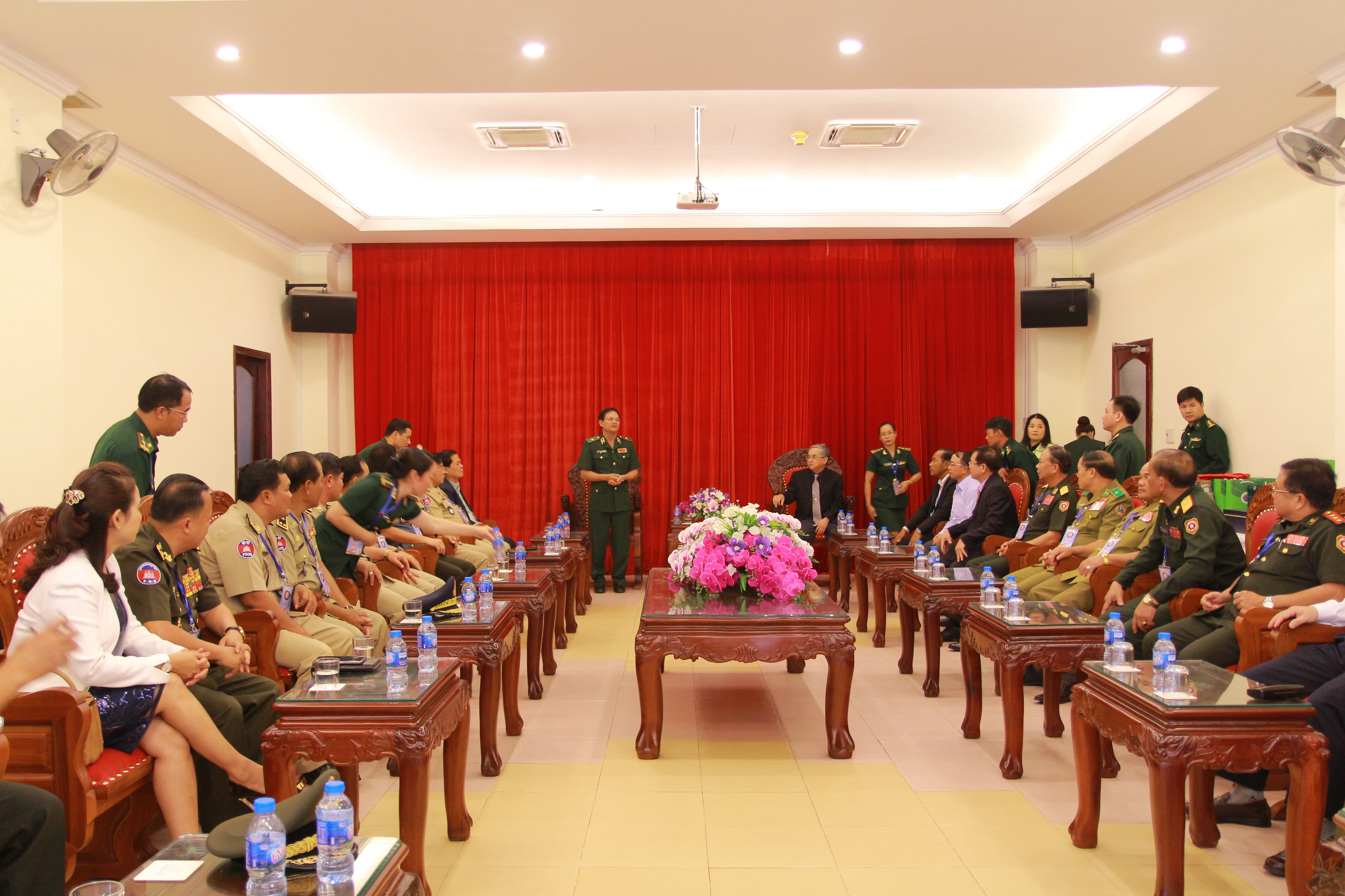 Tiếp đón đoàn đại biểu Lào và Campuchia tham dự chương trình Giao lưu hữu nghị biên giới Việt Nam-Lào-Campuchiaquot